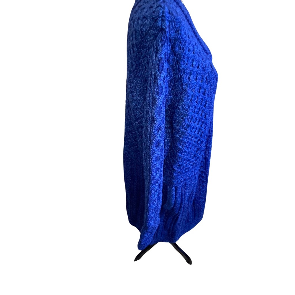 Aran Crafts Blue Women's Cardigan Sweater - Picture 6 of 12